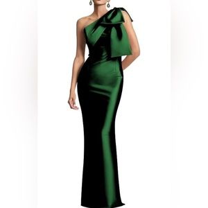 One Shoulder Dress With Bow